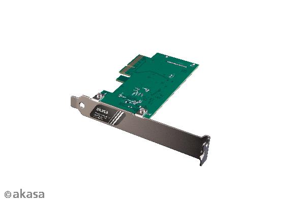 Akasa 20Gbps USB 3.2 Gen 2x2 Internal 20-pin Connector to PCIe Host Card