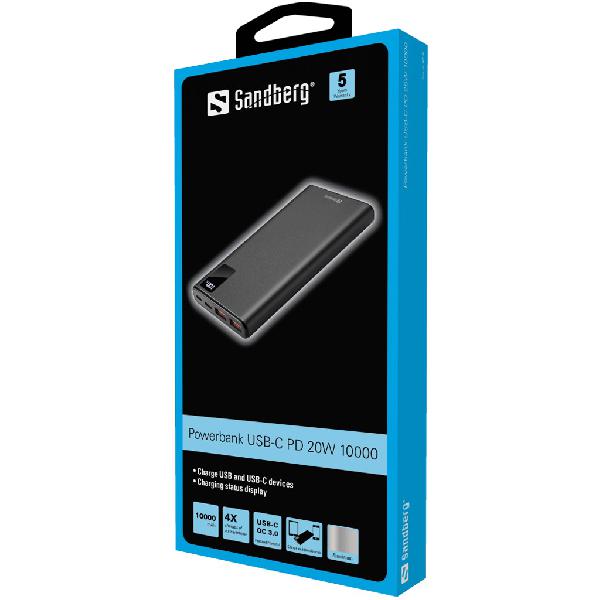 Sandberg Powerbank USB-C PD 20W 10000