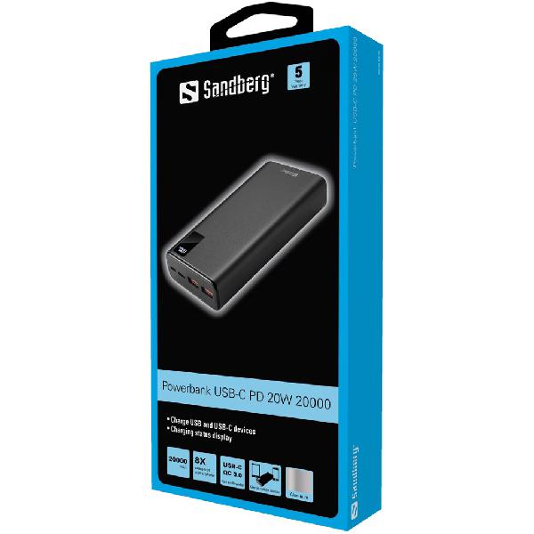 Sandberg Powerbank USB-C PD 20W 20000