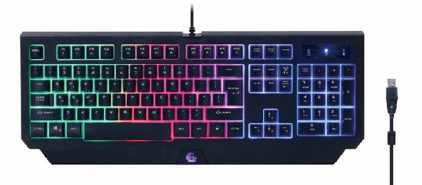 Gembird 4-in-1 backlight gaming kit - Phantom -, keyboard, muis, headset en muismat in Gembird Gaming design