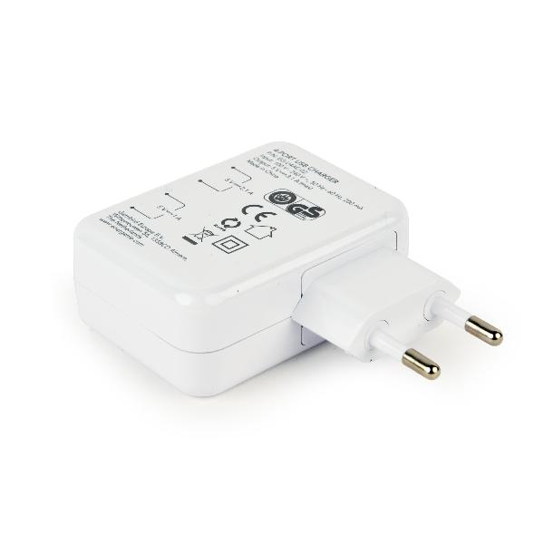 EnerGenie, universele USB lader, 15 Watt, 3.1 A, 4 uitgangsaansluitingen (4 x USB) - wit