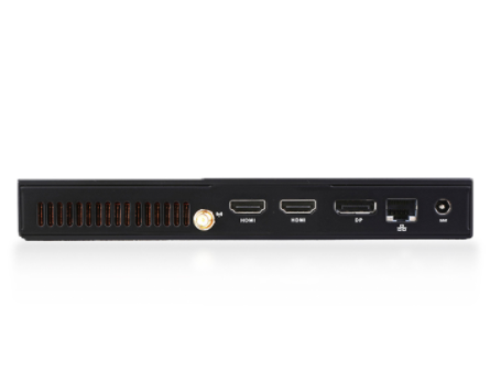 Giada MiniPC barebone D610, Intel core i3-10110U (2C/4T), 190x149x26mm, UHD Graphics10, 2x SO-DIMM DDR4, 1x M.2 Storage, 1 x M.2 WiFi 1x MiniPCIe 4G, SIM slot, 5xUSB3.2gen2, 1x RS232, 1x DisplayPort, 1 x HDMI 2.0, 1 x HDMI 1.4, TPM2.0, GBit Lan