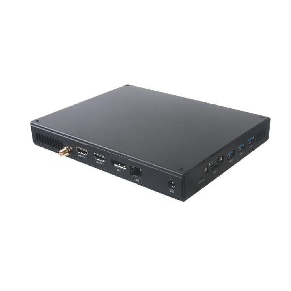 Giada MiniPC barebone D610, Intel core i5-10210U (4C/8T), 190x149x26mm, UHD Graphics10, 2x SO-DIMM DDR4, 1x M.2 Storage, 1 x M.2 WiFi 1x MiniPCIe 4G, SIM slot, 5xUSB3.2gen2, 1x RS232, 1x DisplayPort, 1 x HDMI 2.0, 1 x HDMI 1.4, TPM2.0, GBit Lan