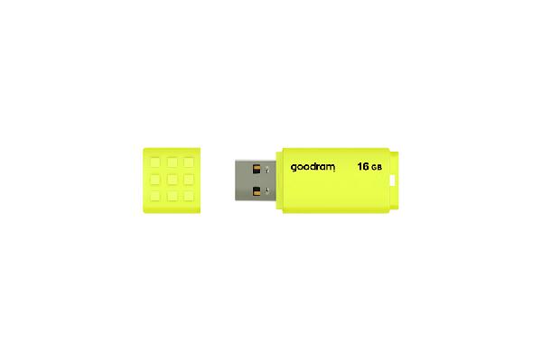 Goodram 16GB UME2, geel, USB 2.0 interface