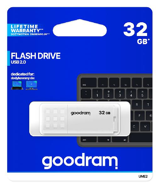 Goodram 32GB UME2, wit, USB 2.0 interface