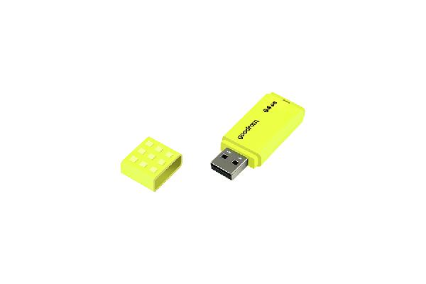 Goodram 64GB UME2, geel, USB 2.0 interface