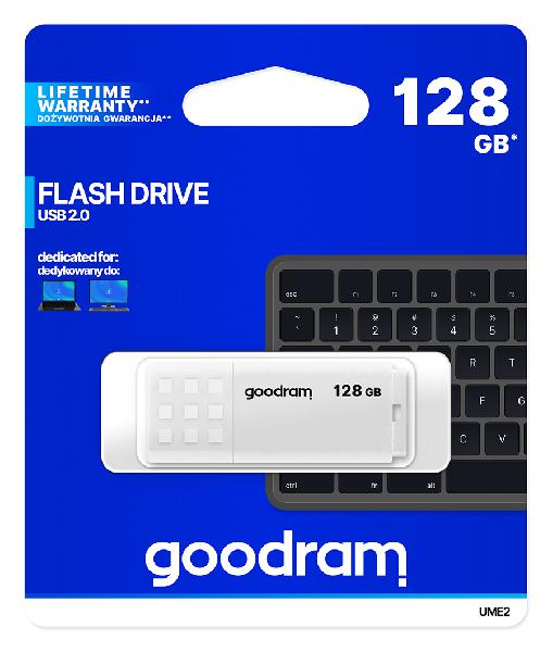 Goodram 128GB UME2, wit, USB 2.0 interface