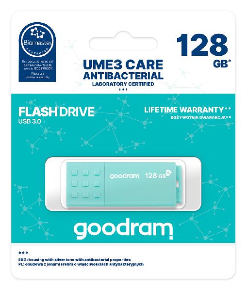 Goodram 128GB UME3 Care, antibacteriele eigenschappen, USB 3.0 interface