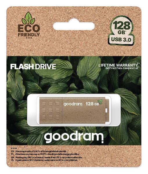 Goodram 128GB UME3, 100% biologisch afbreekbare materialen, USB 3.0 interface