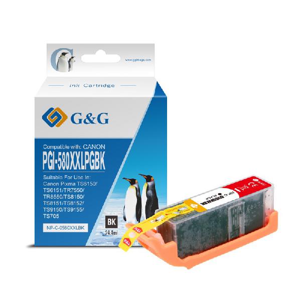 Compatible Canon PGI-580XXLPGBK // NC-00580XXLBK-with chip
