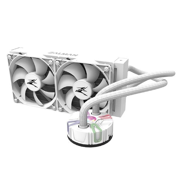 Zalman Reserator5 Z24 White, CPU Liquid Cooler 240mm Radiator (2 x 120 mm Fan), ARGB pump, Dual Blade Pump