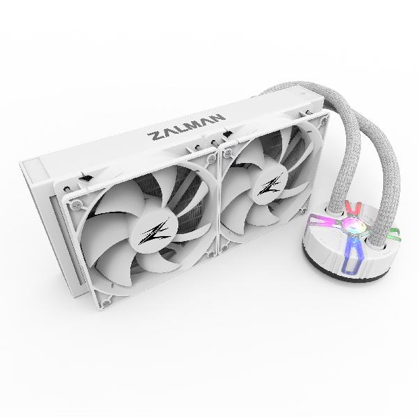 Zalman Reserator5 Z24 White, CPU Liquid Cooler 240mm Radiator (2 x 120 mm Fan), ARGB pump, Dual Blade Pump