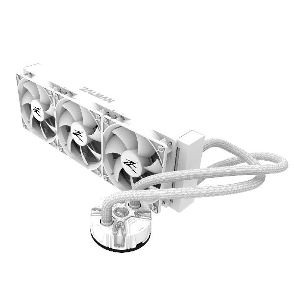 Zalman Reserator5 Z36 White, CPU Liquid Cooler 360mm Radiator (3 x 120 mm Fan), ARGB pump, Dual Blade Pump