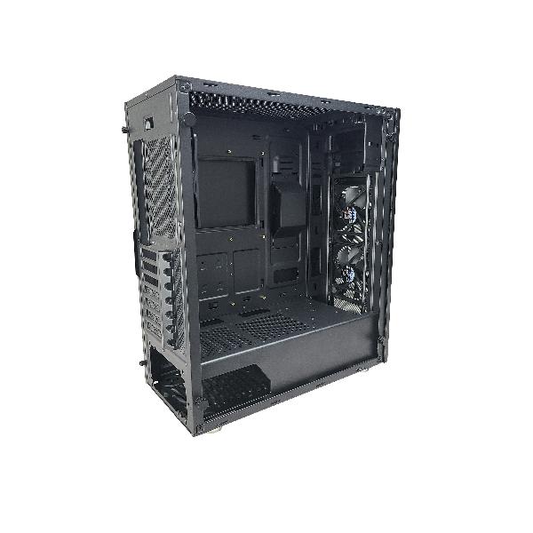 Zalman Z1 Plus ATX Mid Tower PC Case, Pre-installed: 2 x 120mm blue LED fan in front 1 x 120mm blue LED fan rear, Dedicated 5..25 ODD in front, Drive bays: 4 x 3.5, 5 x 2.5, Arcyl window on left side, Dimension: 464(D) x 203(W) x 445(H) mm