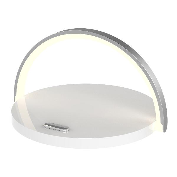 Platinet LED lamp met 10W QI wireless charger met 2A 1,2M USB-Ckabel