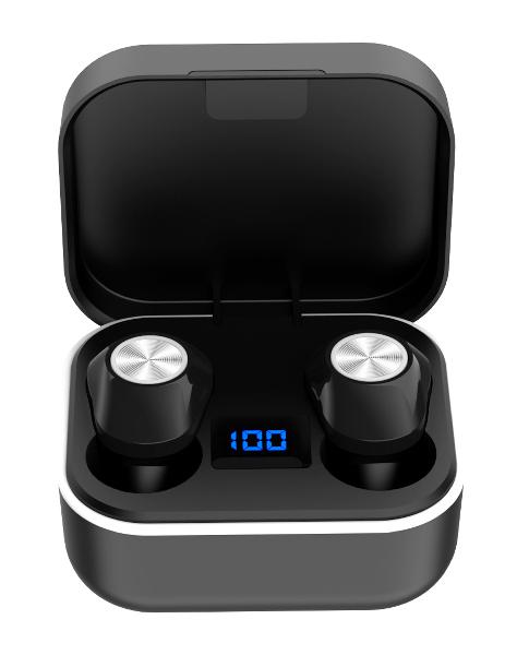 Platinet bluetooth v5.0 Earphones + Charging Station PM1030, Stardust Black