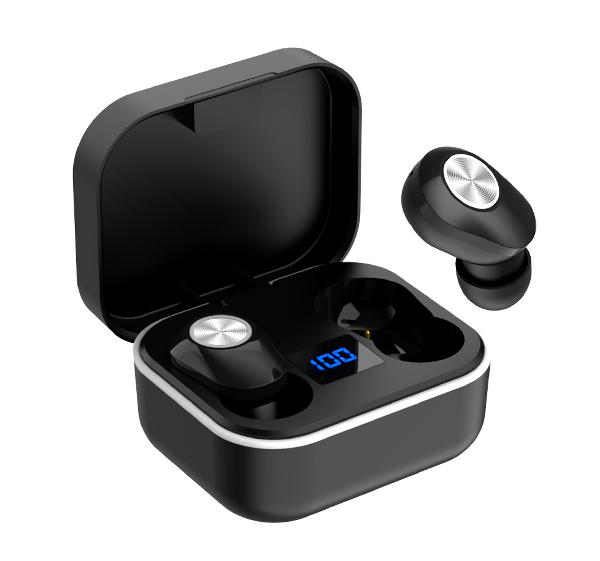 Platinet bluetooth v5.0 Earphones + Charging Station PM1030, Stardust Black