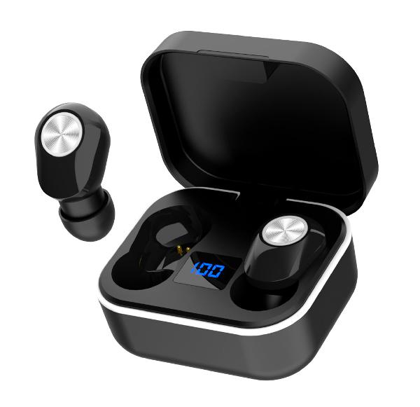 Platinet bluetooth v5.0 Earphones + Charging Station PM1030, Stardust Black