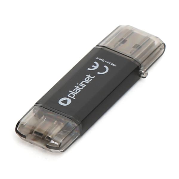 Platinet Pendrive USB 3.0 Type-C, 128GB, Black
