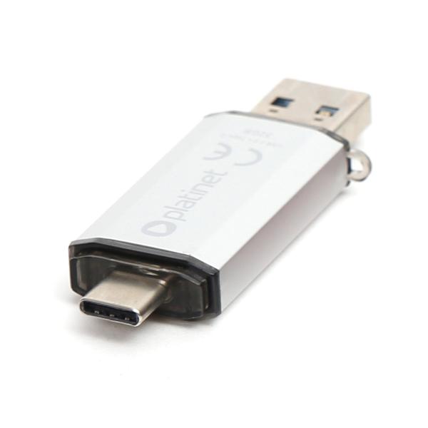 Platinet Pendrive USB 3.0 Type-C, 32GB, Silver