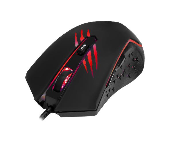 VARR RGB Gaming muis VGM-B04, 1200-3600 dpi instelbaar, RGB Rival Black, USB 1,5 meter, 6 button, A603EP chip