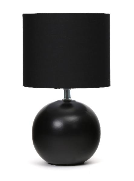 Platinet Table Lamp, E27, 25W, Ceramic Round Base, 1,5 M Kabel, Zwart