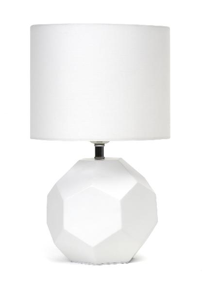 Platinet Table Lamp, E27, 25W, Ceramic Cubic Base, 1,5 M Kabel, Wit