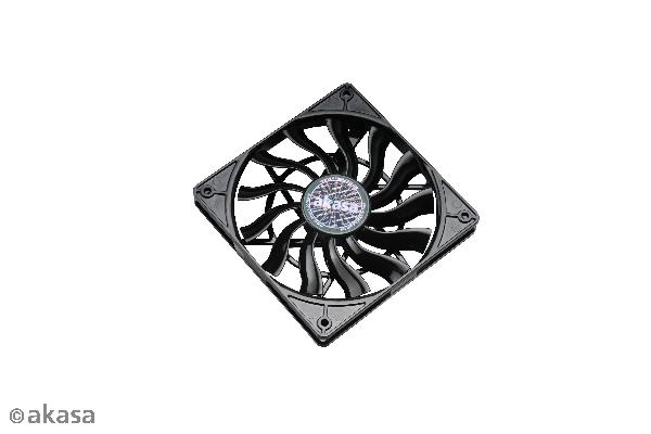 Akasa SlimFan / 12015 / EBR/ PWM, 2pcs bundle