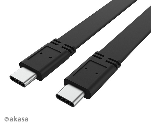 Akasa Type-C to Type-C 20Gbs Cable, 46 Watt PD, 4K@60Hz, 1m