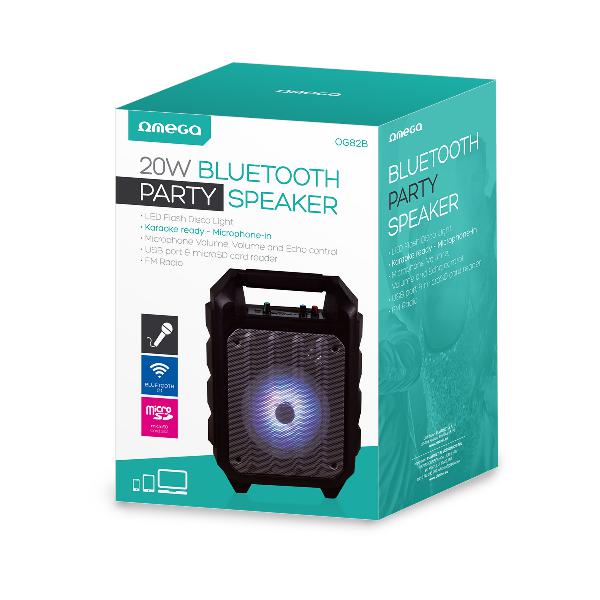 Omega SPEAKER OG82 PARTY 20W BLUETOOTH V2.1 (44165