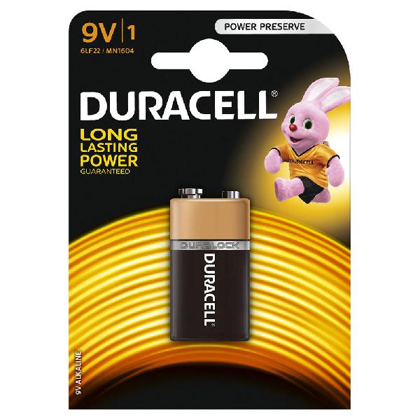 Duracell BATTERY ALKALINE BASIC 9V M BLISTER *1, multipack