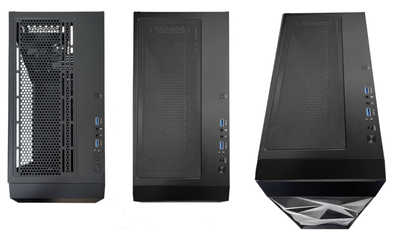 Xilence Xilent Breeze Black, ATX tempered glass window, mesh front case, 3 x 120 mm ARGB front fan and 1 x 120 mm PWM rear fan included