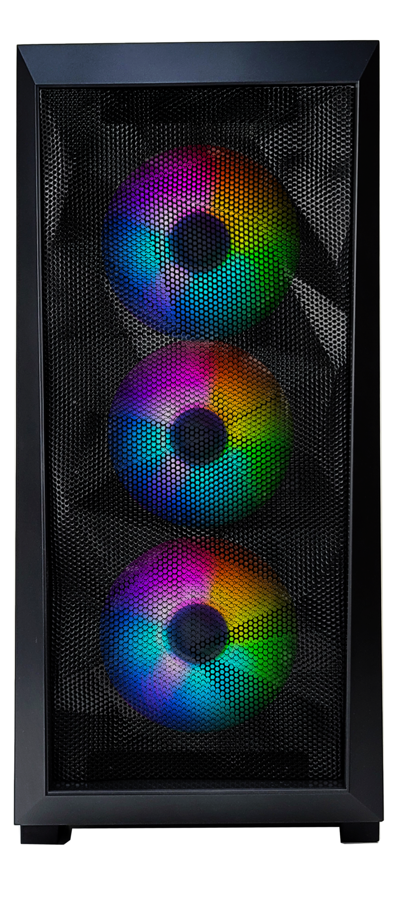 Xilence Xilent Breeze Black, ATX tempered glass window, mesh front case, 3 x 120 mm ARGB front fan and 1 x 120 mm PWM rear fan included