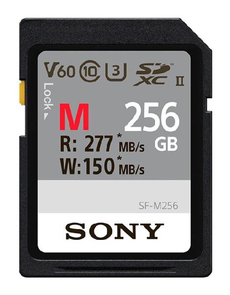 Sony SDXC Professional 256GB SF-M Class 10 UHS-II V60, 277/150 Read/Write max