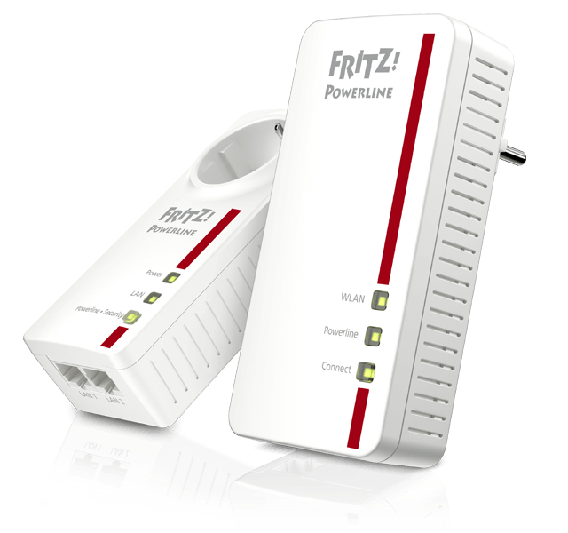 AVM FRITZ!Powerline 1260E WLAN Set Edition, WiFi extender via Powerline, AC+N, Mesh