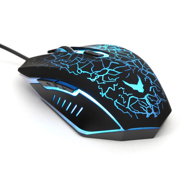 VARR VGM-B02 Gaming Mouse, 800-1200-1600-2400 dpb, LED, black, 1,5m USB cable