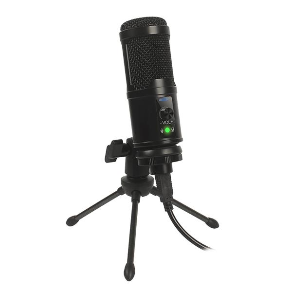 VARR VGMTB2 Gaming/Vlogging desktop microfoon met tripod en sponge - condensor cardoid: geschikt voor podcasts, vlogs, zang en spraak opnames - optimale afstand 15-30 cm, 1,5m USB