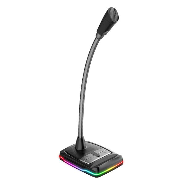 VARR Gaming Desktop microfoon - RGB / USB 1,5m - black, 70Hz-10KH, S/N ratio: >50dB - Omni-directioneel