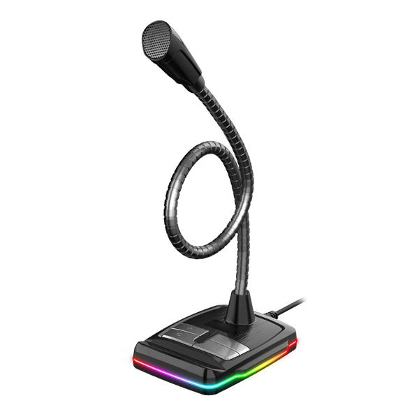 VARR Gaming Desktop microfoon - RGB / USB 1,5m - black, 70Hz-10KH, S/N ratio: >50dB - Omni-directioneel