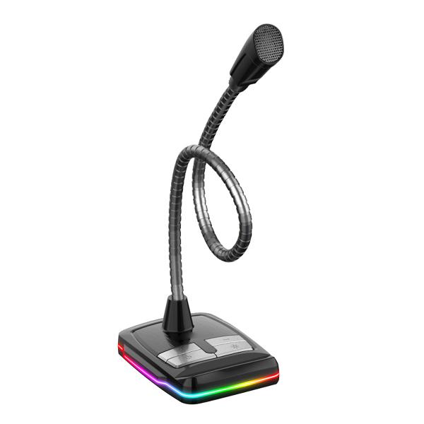 VARR Gaming Desktop microfoon - RGB / USB 1,5m - black, 70Hz-10KH, S/N ratio: >50dB - Omni-directioneel