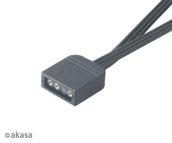 Akasa Addressable RGB LED splitter cable bundle, 2/pack