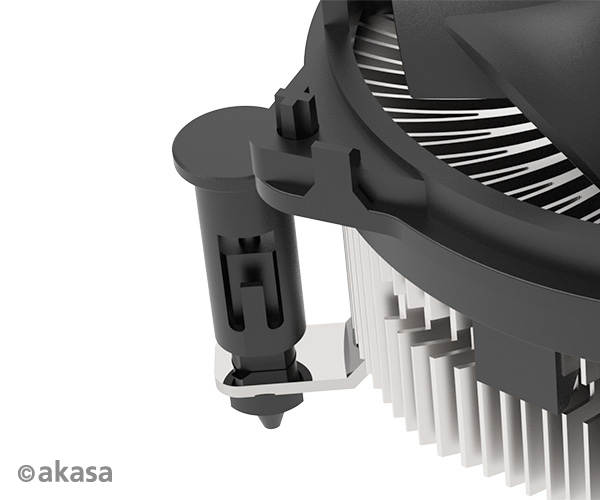 Akasa Copper Core Cooler for Intel LGA1700, up to 125W TDP. pushpin