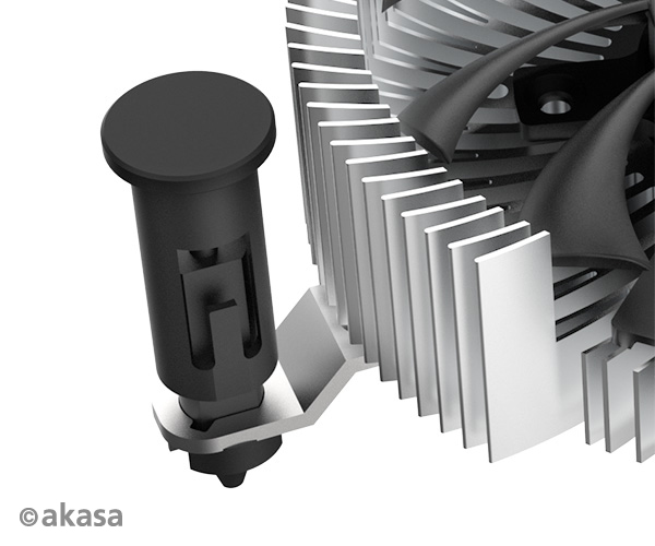 Akasa Low-Profile and Compact, Aluminium Intel LGA1700 Mini-ITX Cooler, up to 35W TDP.