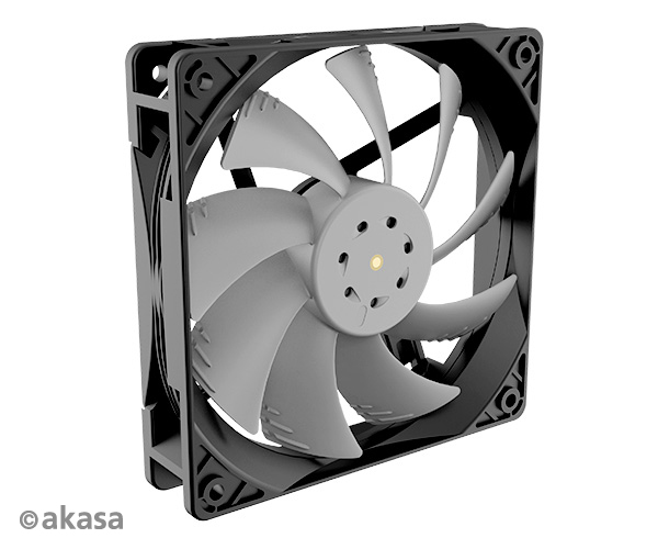 Akasa OTTO SC12, Pressure Optimised, IP68 water resistant fan, 4pin PWM, 2000RPM, 12cm