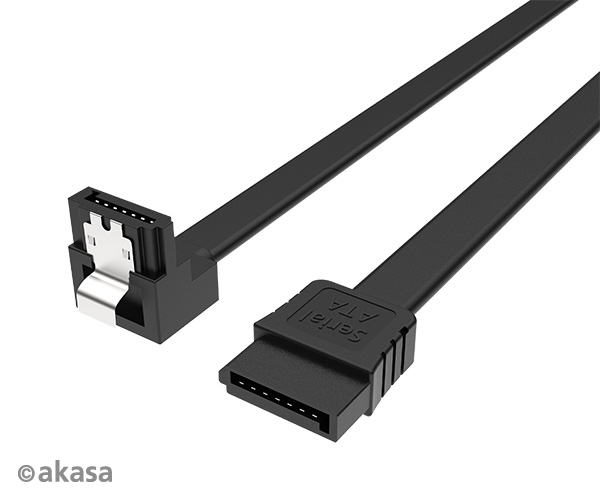 Akasa SATA3 right angle cable, 100cm Super slim
