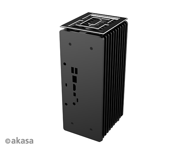 Akasa Turing ABX, Compact fanless case for Gigabyte AMD Ryzen BRIX 4000U-Series Mini-PC with Radeon GPU.