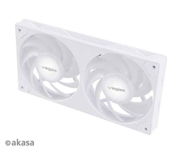 Akasa VEGAS A24, duo 12cm ARGB fan, single frame,Anti-Vibration