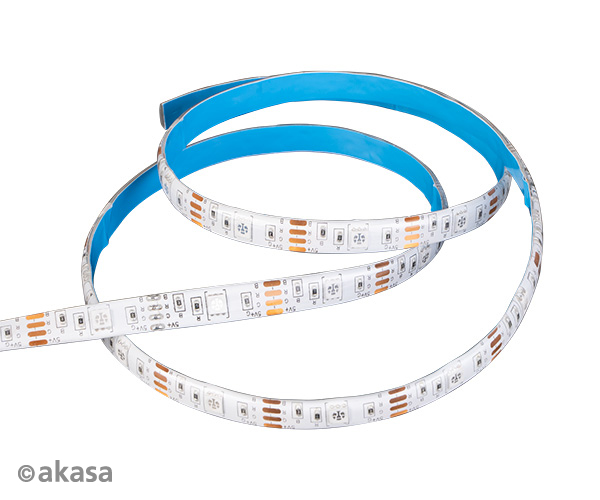 Akasa Vegas HZ, Dual Control RGB LED Strip with Music Sync, 2m