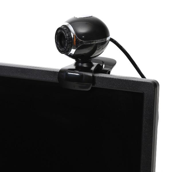 OMEGA Webcam 480p + Microfoon - zwart