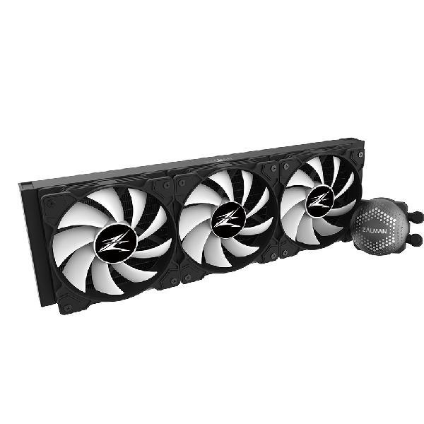 Zalman ALPHA36 (Black), CPU Liquid Cooler 360mm Radiator (3 x 120 mm Fan), ARGB pump, Dual Blade Pump, Intel : LGA 2066/2011-V3/2011/1700/1200/115X